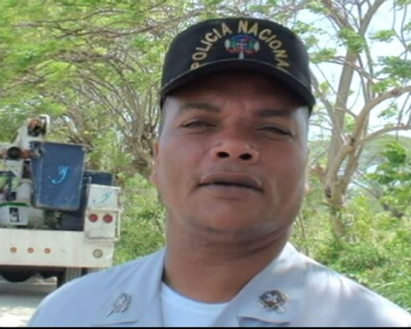 The Colonel Raymundo de la Rosa Ogando of the National Police in Sosúa is known for his tough approach to criminals. - 08-11_ogando